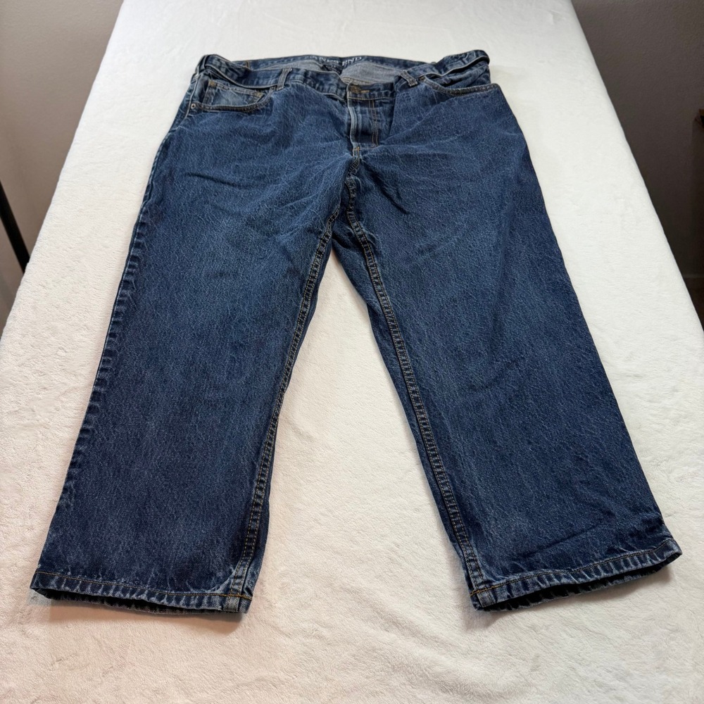 Lands End Traditional Fit Jeans Mens 44 Blue Good 100% Cotton 469409 V3444/F3195